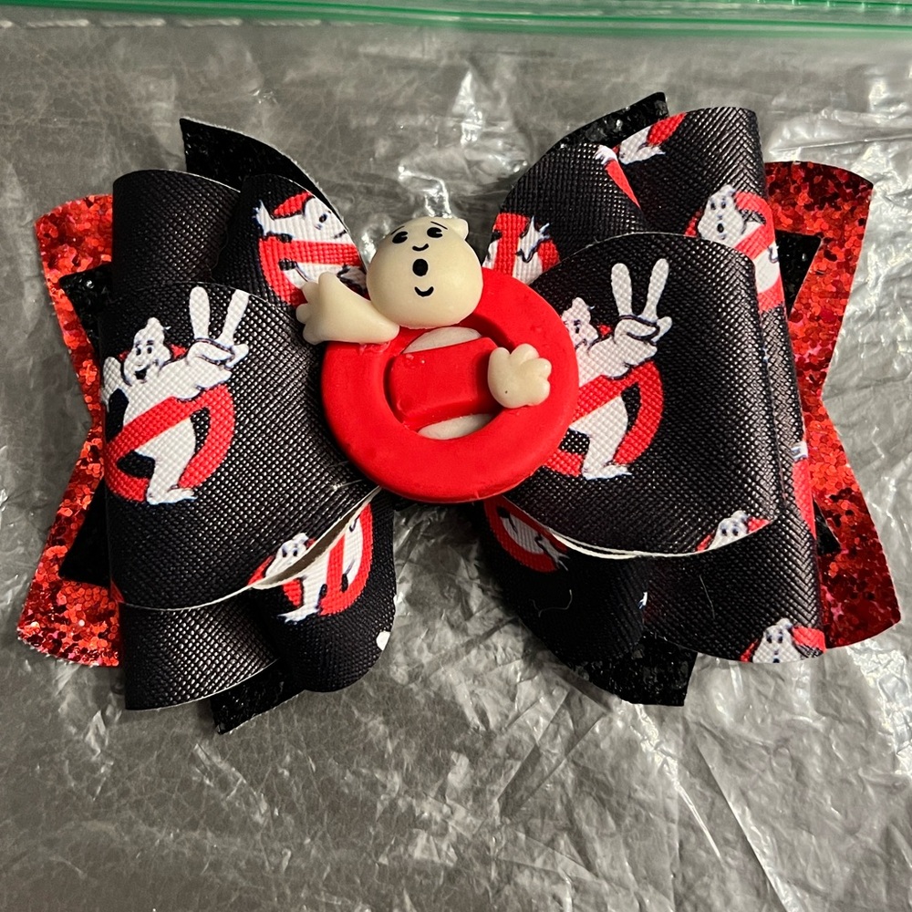 Ghostbusters Themed Hair Bow Halloween Spooky